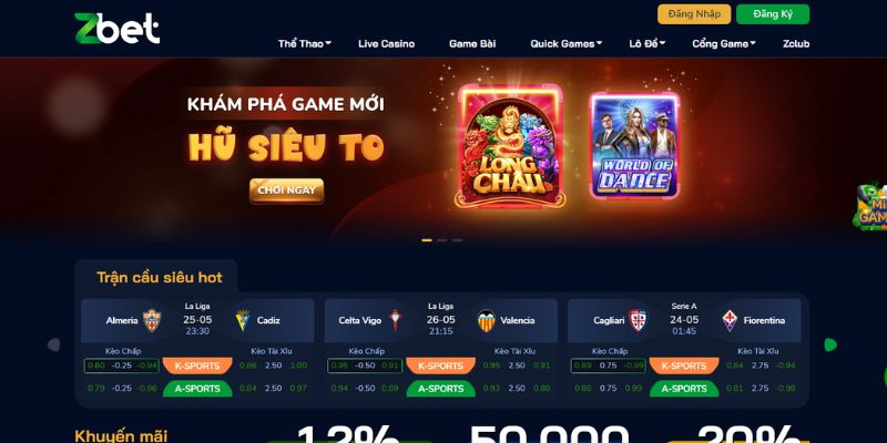 ZBET - Trang giải trí cá cược top 1